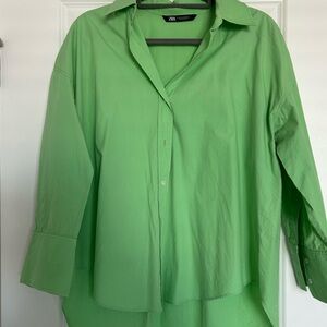 Zara Vibrant Green Shirt